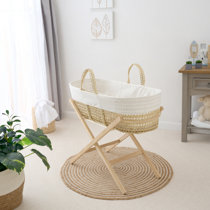 Moses basket outlet bassinet with stand